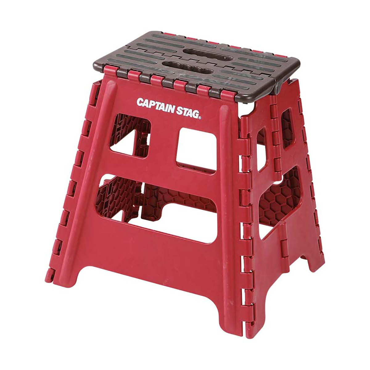 CAPTAIN STAG FOLDABLE STEP L (RED)